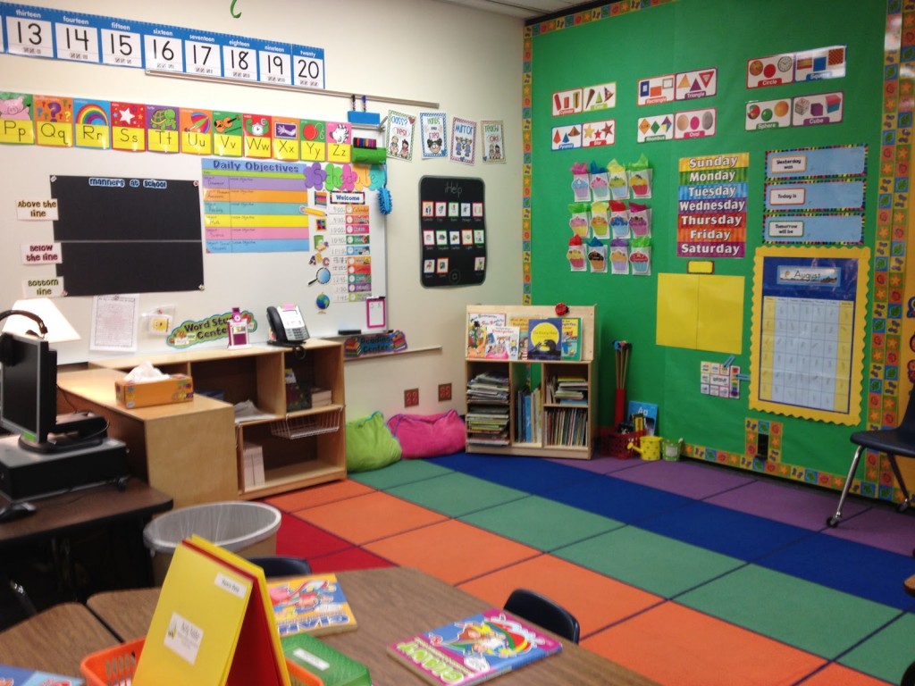 Traditional kindergarten classroom